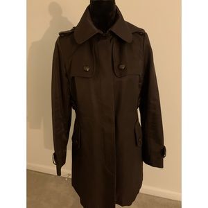 Rich Brown Jones New York lined Mid-Length Trench Coat